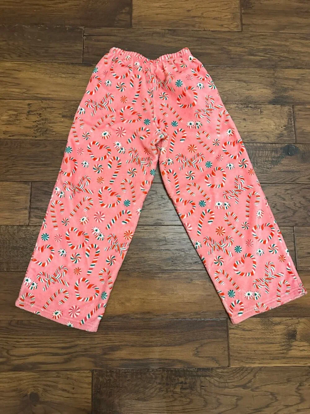 iScream Pink Christmas Candy Cane Lounge Pajama Pants